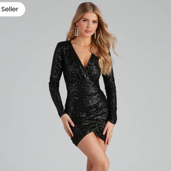 Windsor Dresses & Skirts - Windsor Black Sequin Dress